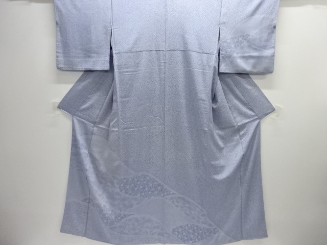 霞取りに花・群鶴模様江戸小紋訪問着（内袖付き）